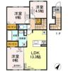 ノルド北柏木 Ⅱの間取り画像