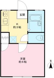 ハイツ蘭の間取り画像