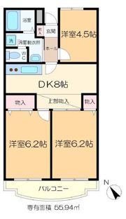 アメニティ芦田第3マンションの間取り画像