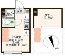 アルカディア平井の間取り画像