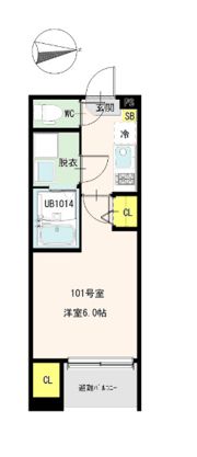 リバーライト梅島の間取り画像