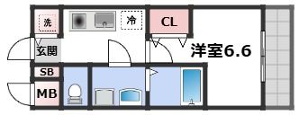 エスリードレジデンス大阪本町の間取り画像