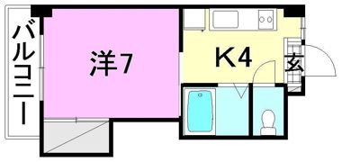 ミラハイツ枝松の間取り画像
