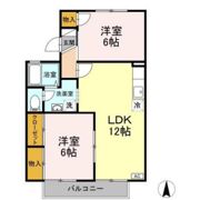 コスメティックスオオフク H棟の間取り画像