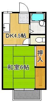 ヤングハイツ三郎丸の間取り画像