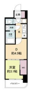セレニテ難波グランデシュッドの間取り画像