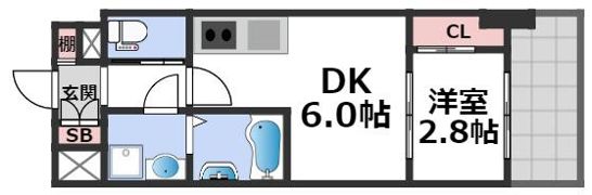 ファーストフィオーレ天王寺の間取り画像