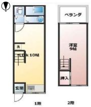 中楠の町テラスハウスの間取り画像