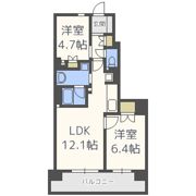 エル・セレーノ上本町レジデンスの間取り画像