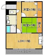 コーポ公栄の間取り画像