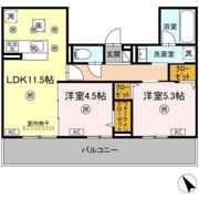 campanella庚午北の間取り画像