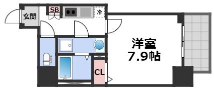 エグゼ堺筋本町の間取り画像
