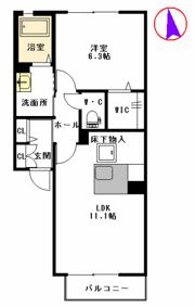 グラン・クォーレ B棟の間取り画像