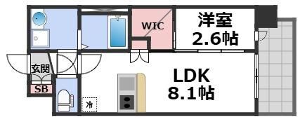 セレニテ蒲生四丁目駅前アリエの間取り画像