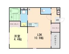ハーモニーテラス蛍池中町の間取り画像