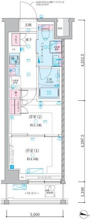 GENOVIA押上Ⅱの間取り画像