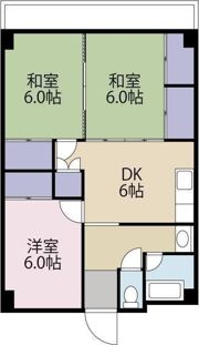 ニック道後の間取り画像