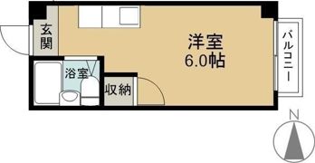 奥野サンハイツの間取り画像