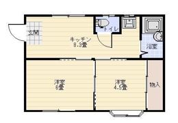 山﨑コーポの間取り画像