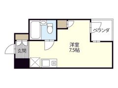 シャル流川の間取り画像