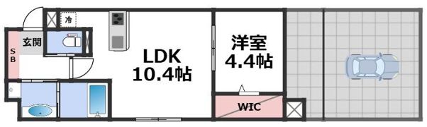 アプリーレ大阪城北の間取り画像