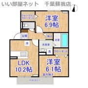 PARK HILLS MIYAKO Cの間取り画像
