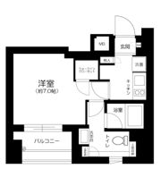 パークリュクス銀座monoの間取り画像