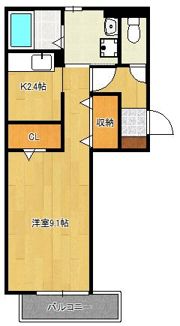 エルカーサ門司駅前の間取り画像