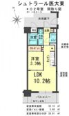 シュトラール医大東の間取り画像