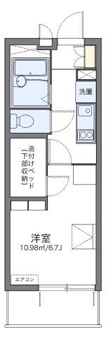 レオパレスカモミールBの間取り画像