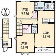 ミモザ Ⅰ棟の間取り画像