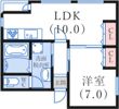 フリックコート三宮の間取り画像