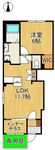 仮）北九州市八幡西区陣原3丁目アパート新築工事の間取り画像