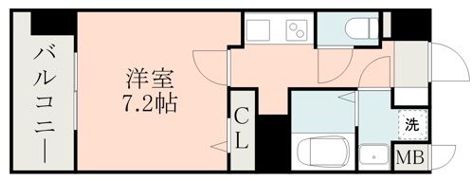 レクシア フラッツ水前寺の間取り画像
