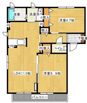 アミティハイムF棟の間取り画像