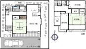 三鷹野崎3丁目貸家の間取り画像