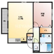 ウィルモア鬼橋 B棟の間取り画像