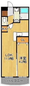 クオリア陣原の間取り画像