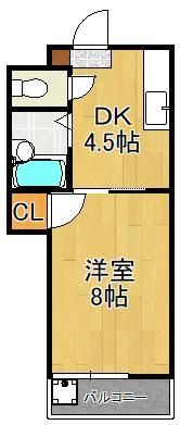 シャトレ穴生Iの間取り画像