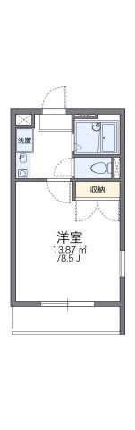 レオパレスシャロームの間取り画像