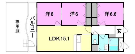 オーベルスト ヴォーネンの間取り画像