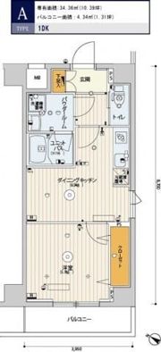 スカイコート渋谷神山町の間取り画像
