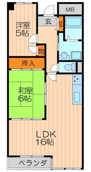 ラポート大日の間取り画像