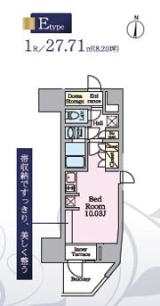リビオメゾン東陽町Hutteの間取り画像