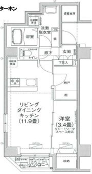 アイルプレミアム押上ノルドの間取り画像