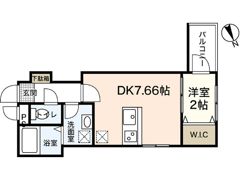 セブンプロート五日市リバーサイドⅡの間取り画像