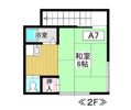 白鳩荘Aの間取り画像