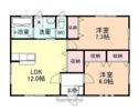 大町貸家2棟2戸の間取り画像