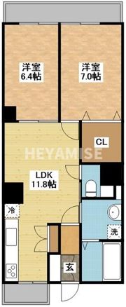 クオーレ浜町の間取り画像
