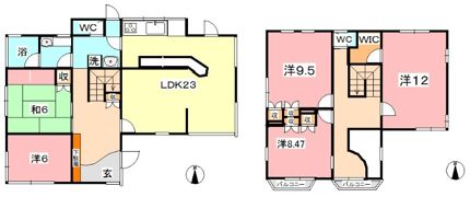 田中貸家の間取り画像